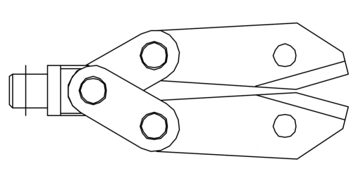Meskop t.b.v. pneumatische schaar type MRC6