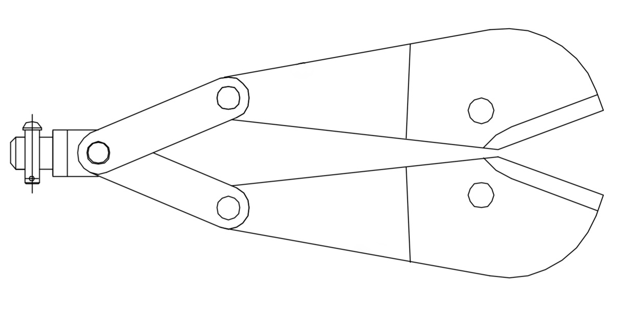 Meskop t.b.v. pneumatische schaar MRC10-12 HD uitvoering