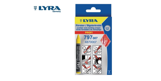 LYRA Krijt rood, lange uitvoering, doosje 12 stuks