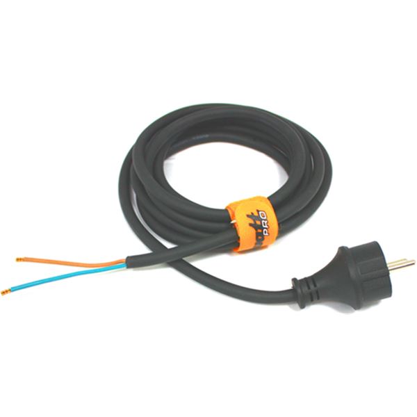 Netkabel 230V - 2G1,5 - neopreen, 10 mtr, met stekker