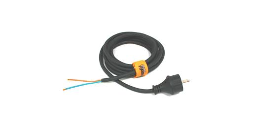 Netkabel 230V - 2G1,5 - neopreen, 10 mtr, met stekker