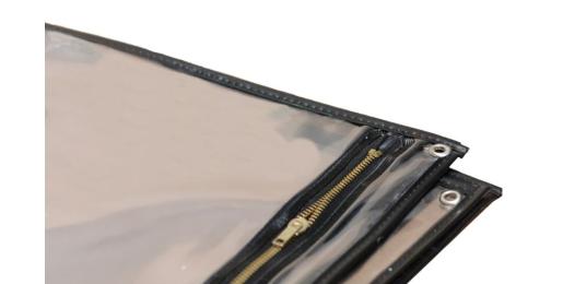 Tekeninghoes 260x330 mm (A4), zware uitvoering met ogen en rits