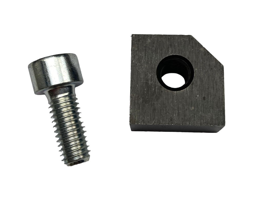 Vaste mes MSU18, met boutje, met klein draadgat, M6