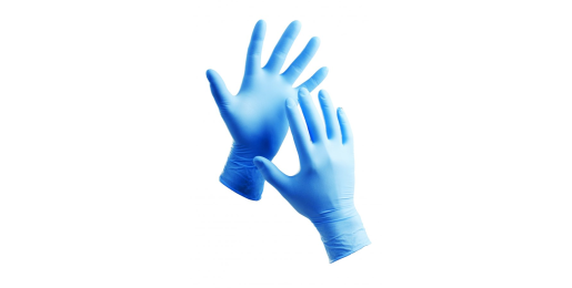 Nitrile handschoen (blauw), maat 9/L