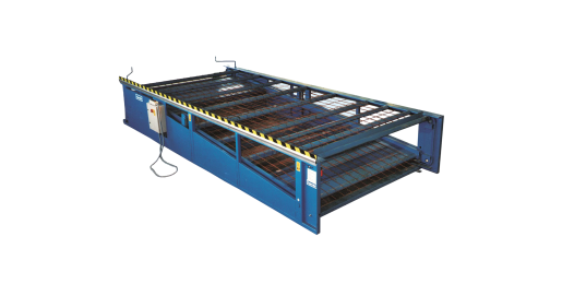 Hambi automatische mattenaan- en afvoertafel