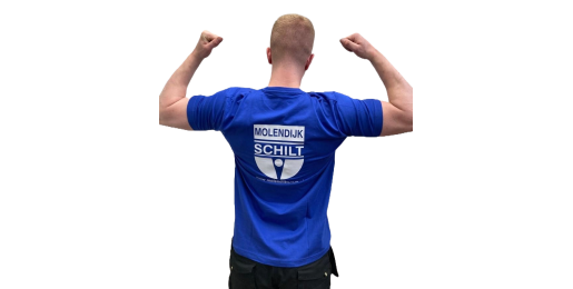 T-shirt Molendijk Schilt, blauw, maat L