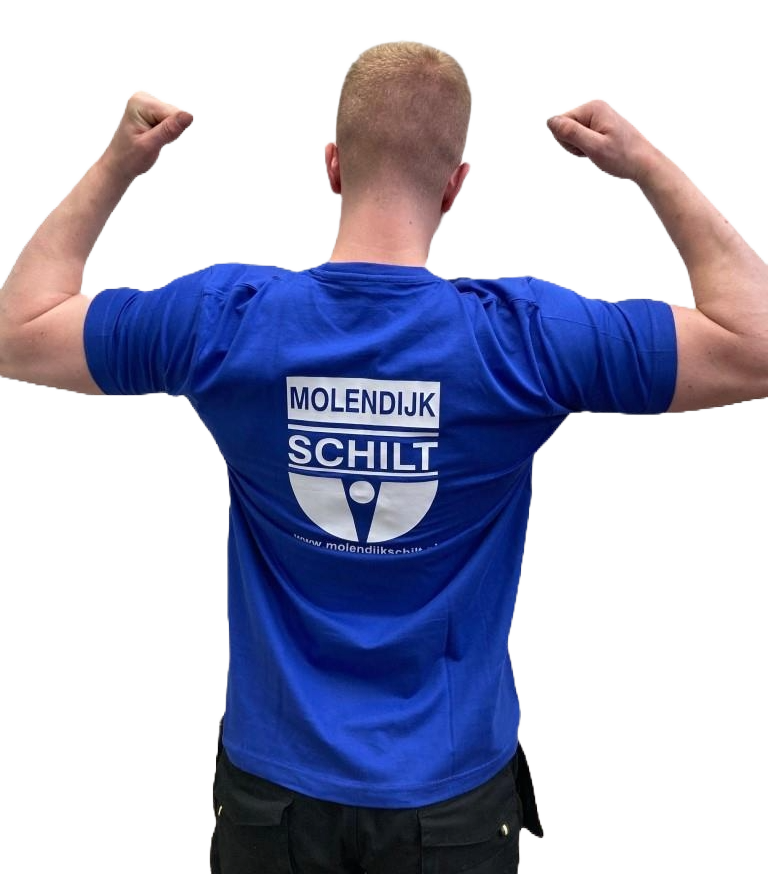 T-shirt Molendijk Schilt, blauw, maat M