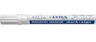 Industrie markeerstift 2-4mm wit, per stuk