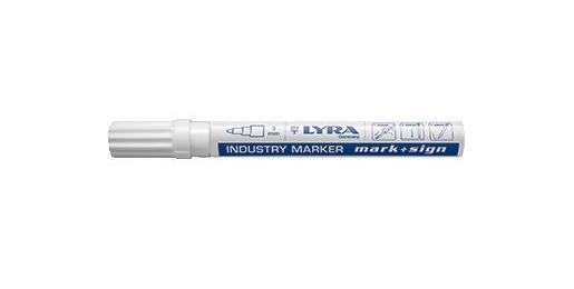 Industrie markeerstift 2-4mm wit, per stuk