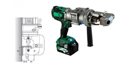 Draagbare ponsmachine MPC-1525, accu aangedreven, met koffer (body)