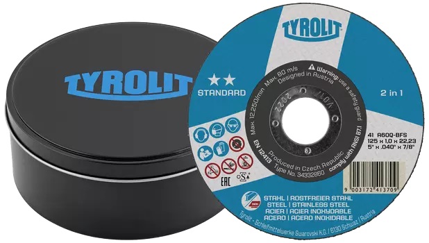 Doorslijpschijf** 125x1x22,2, per blik a 50 stuks