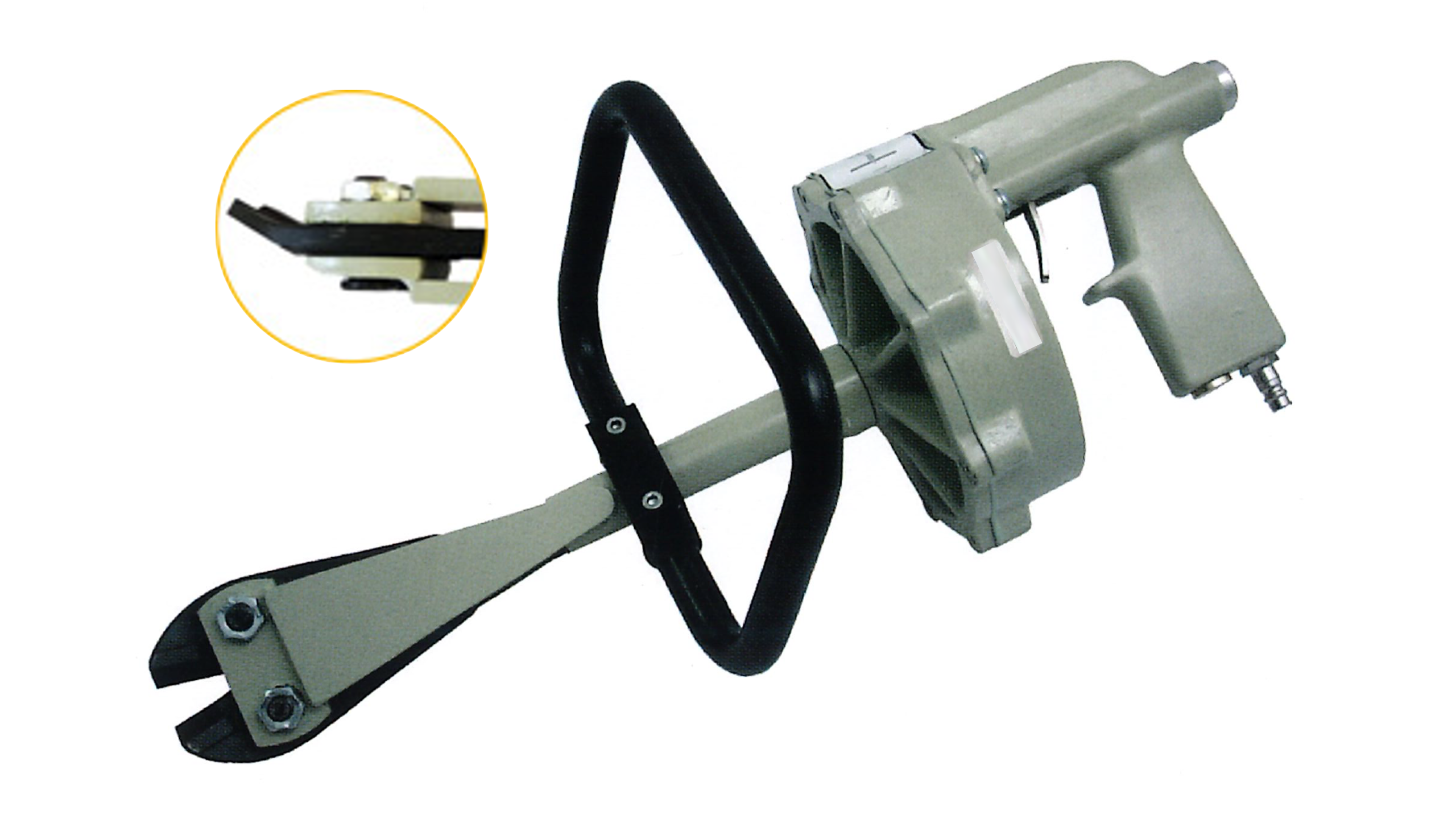 Pneumatische schaar MRC8, met schuine kop (vlak knippen)