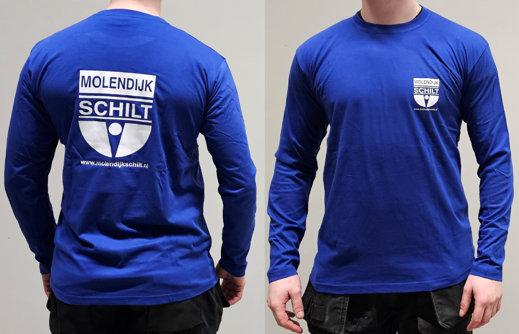 T-shirt lange mouwen Molendijk Schilt, maat L