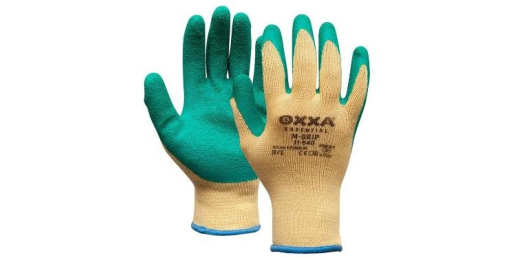 Basic vlechthandschoen groen, maat 11/XXL, per paar