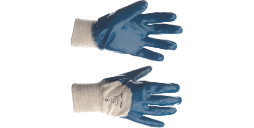 Werkhandschoen Nitrile met boord maat 10/XL