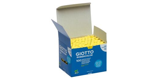 Schoolbordkrijt geel, doosje 100 stuks