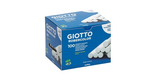 Schoolbordkrijt wit, doosje 100 stuks