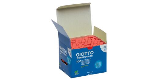 Schoolbordkrijt rood, doosje 100 stuks