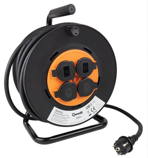 Kabelhaspel 220V- 3G2,5 - neopreen, 25 mtr