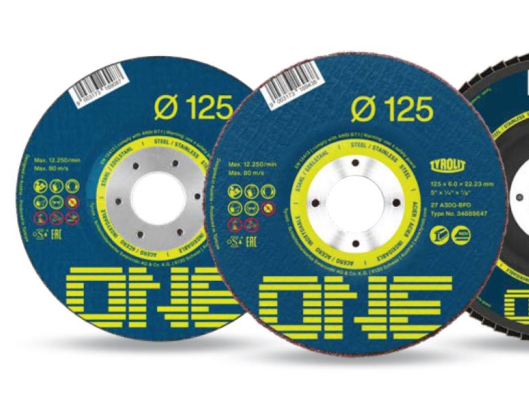 ONE doorslijpschijf 125x1x22,2, per doos a 25 stuks