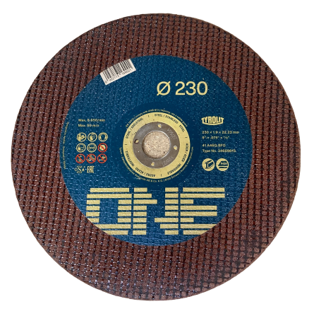 ONE doorslijpschijf 230x1,9x22,23, per doos a 25 stuks - TYROLIT