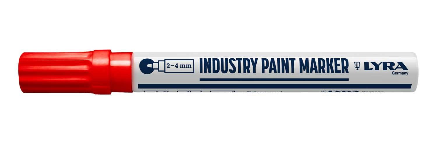 Industrie markeerstift 2-4mm rood