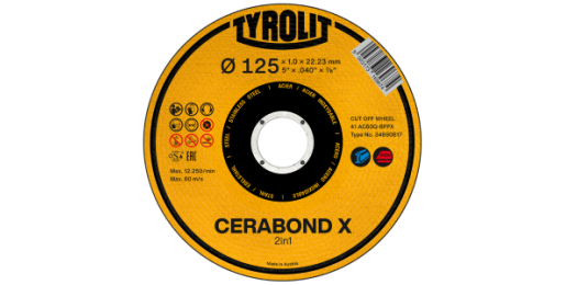 CERABOND-X Fiberschijf voor haakse slijpers DISC-V 125 x 22 / 4 P 94 V CA36
