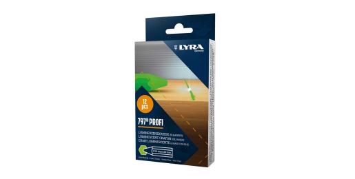 LYRA Krijt fluoriserend groen, doosje 12 stuks