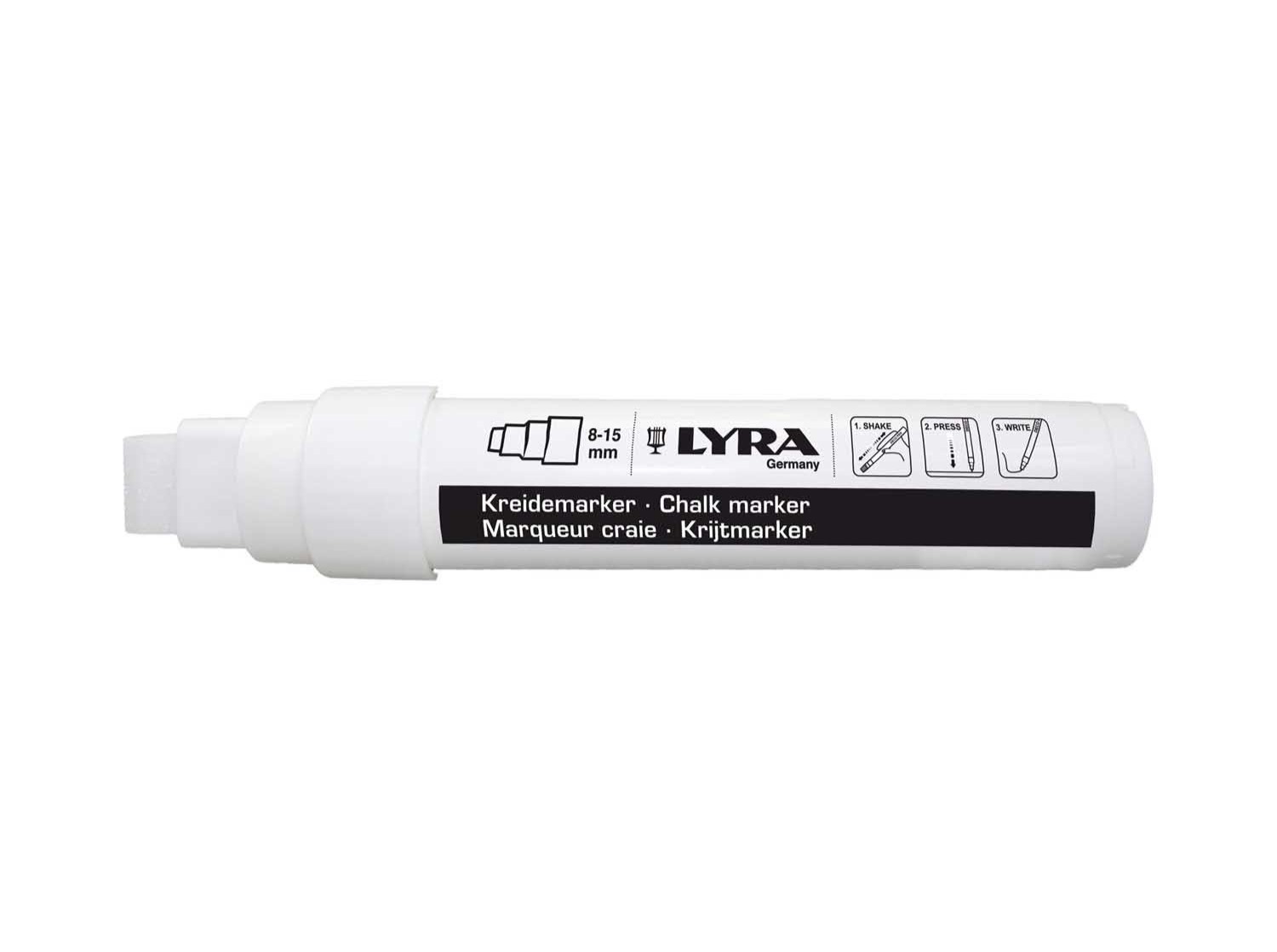 LYRA Krijtmarker 8-15 mm wit, per stuk