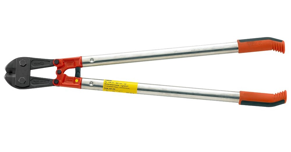 VBW lichtgewicht boutenschaar 800mm met gebogen kop (45°)